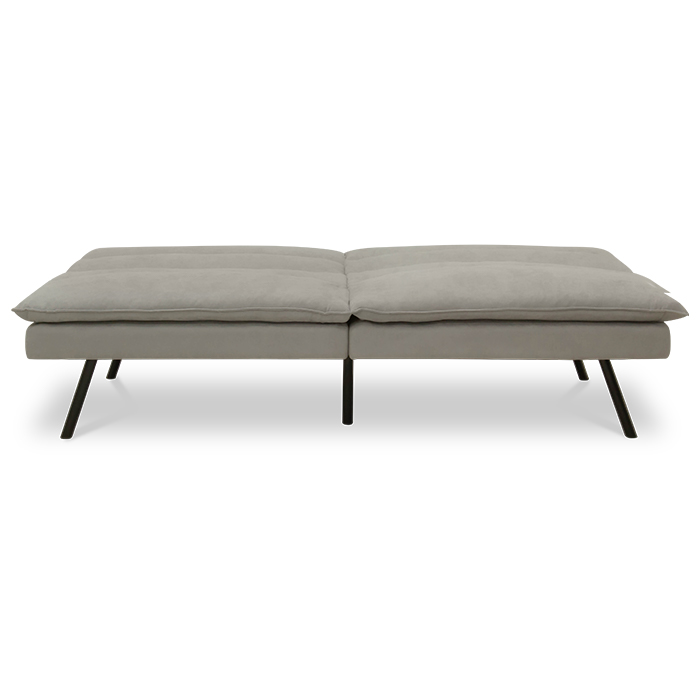 Futon Tela Gris Claro Elom | Sofá Cama y Futones | salas